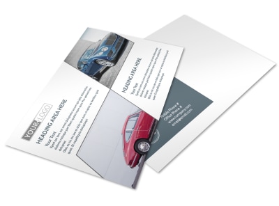 Custom Automotive Postcard Template preview