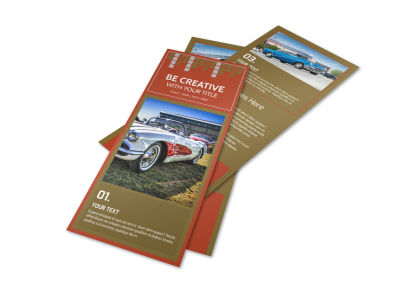 Amazing Rides Car Show Flyer Template preview