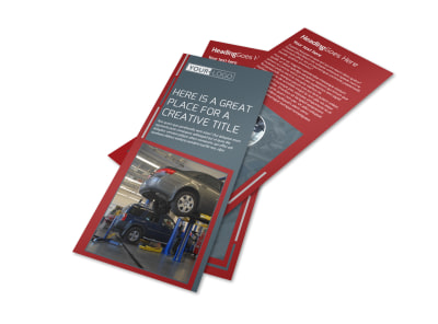 Dependable Car Mechanic Flyer Template preview
