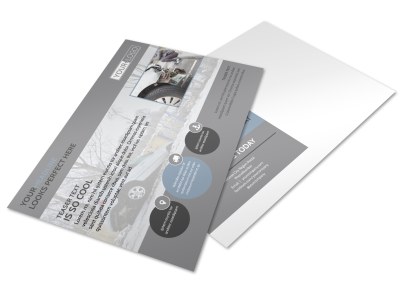 Auto Collision Repair Postcard Template preview
