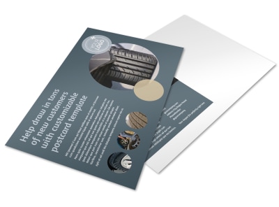 Wholesale Tire Postcard Template preview