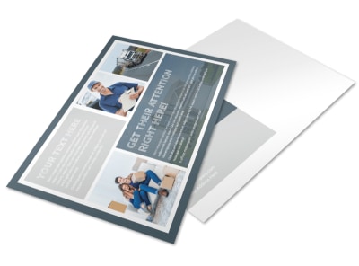 Apartment Moving Pros Postcard Template preview