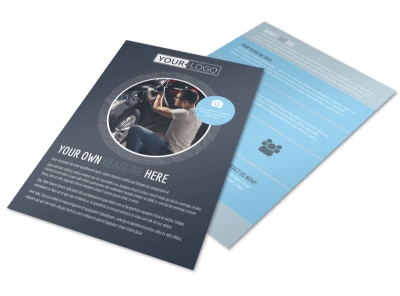 Auto Body & Glass Flyer Template preview