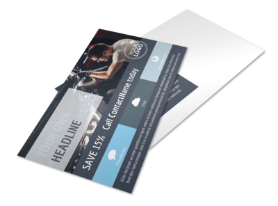 Auto Body & Glass Postcard Template preview