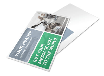 Collision Repair Center Postcard Template preview