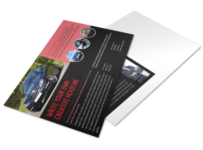 Luxury Vehicles Postcard Template preview