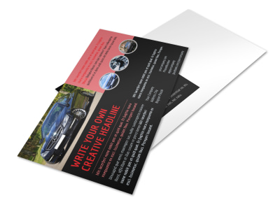 Luxury Vehicles Postcard Template preview