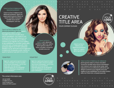 Hair & Makeup Salon Brochure Template Preview 1