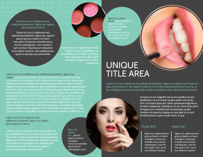Hair & Makeup Salon Brochure Template Preview 2