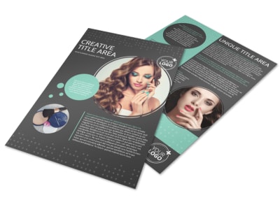 Hair & Makeup Salon Flyer Template preview