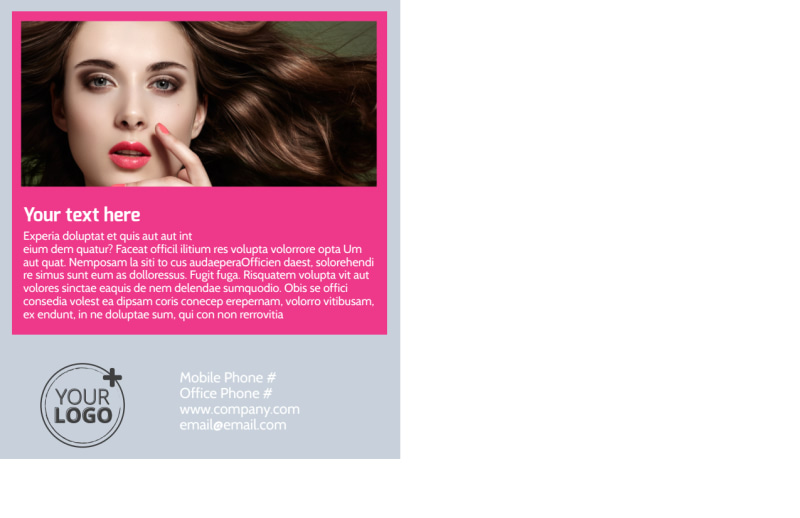 Studio Makeup Artist Postcard Template