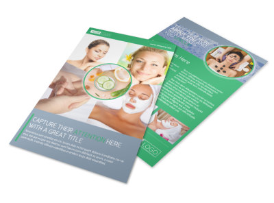 Total Beauty Skin Care Flyer Template preview