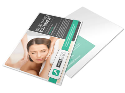 Relaxing Salon & Day Spa Postcard Template preview