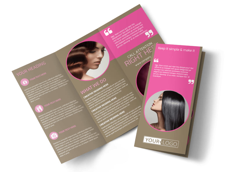 Hair Artists Salon Brochure Template Mycreative Hair Artists Salon Brochure Template