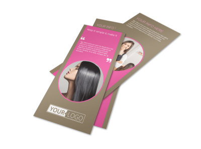 Hair Artists Salon Flyer Template preview