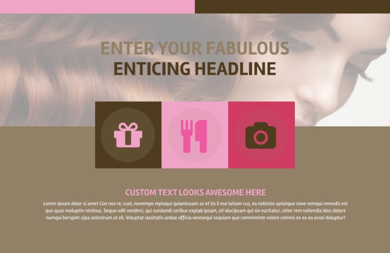 Hair Artists Salon Postcard Template