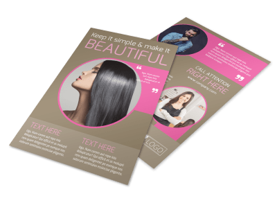 Hair Salon Flyers Template Preview