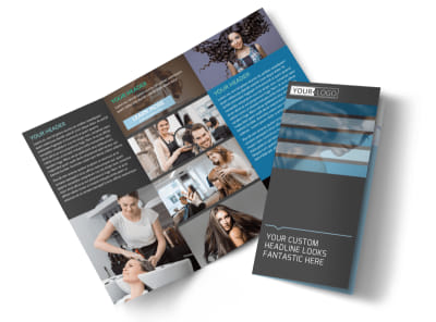 Total Hair Care Tri-Fold Brochure Template preview