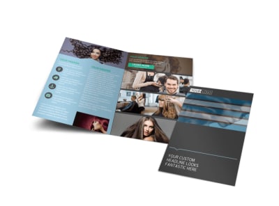 Total Hair Care Bi-Fold Brochure Template preview