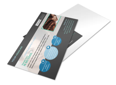 Total Hair Care Postcard Template preview