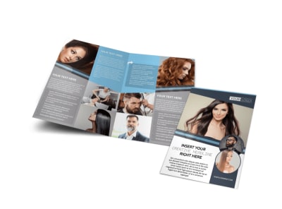Smartstyle Hair Salon Bi-Fold Brochure Template preview