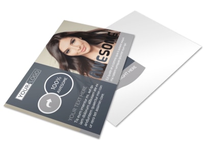 Smartstyle Hair Salon Postcard Template preview