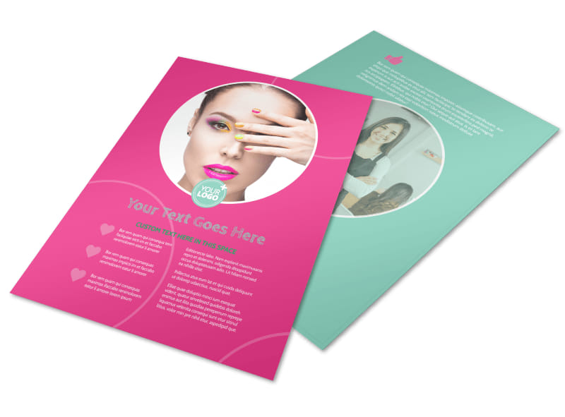 polished nail spa flyer template mycreativeshop