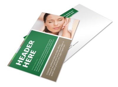 Tranquility Spa Postcard Template preview