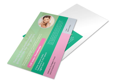 Relaxing Spa Experience Postcard Template preview
