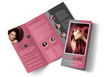 Beauty Experts Tri-Fold Brochure Template preview