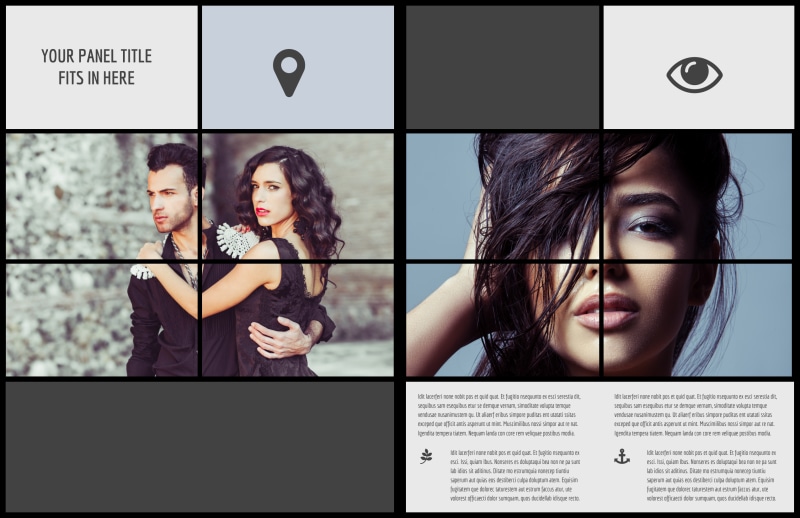 Modeling Agency Bi-Fold Brochure Template