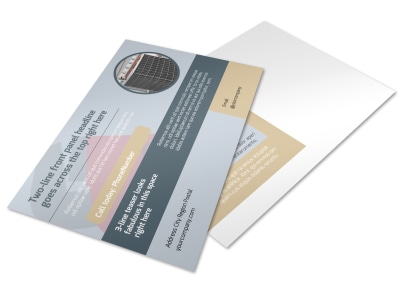 Heating & Plumbing Professionals Postcard Template preview