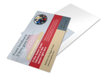 Heating & Plumbing Professionals Postcard Template preview