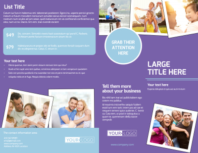 Child Adoption Services Brochure Template Preview 1