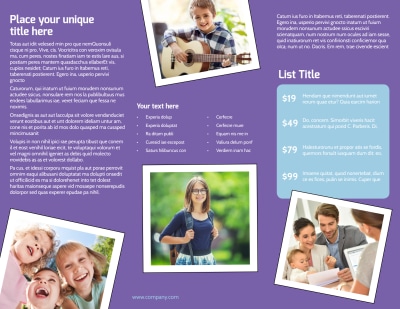 Child Adoption Services Brochure Template Preview 2