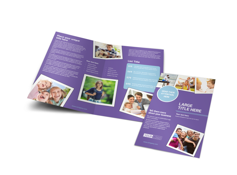 Child Adoption Services Brochure Template Preview 1