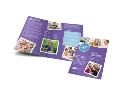 Child Adoption Services Bi-Fold Brochure Template preview