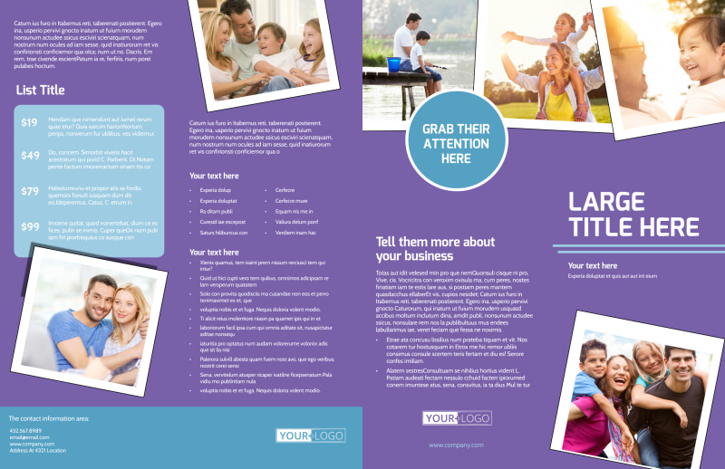 Child Adoption Services Bi-Fold Brochure Template