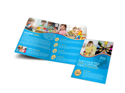 Child Development Program Bi-Fold Brochure Template preview