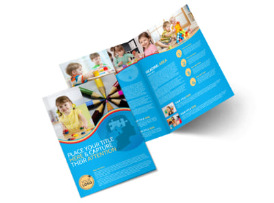 Child Development Program Bi-Fold Brochure Template preview