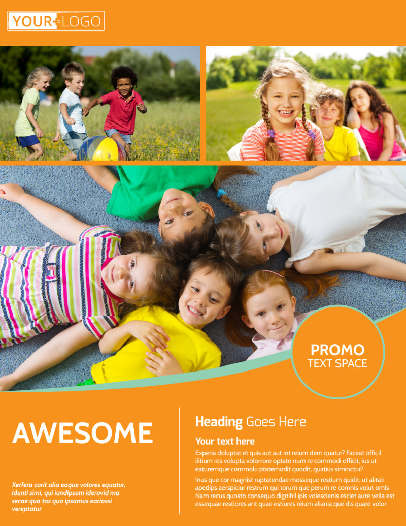 Kids Christian Child Care Flyer Template MyCreativeShop