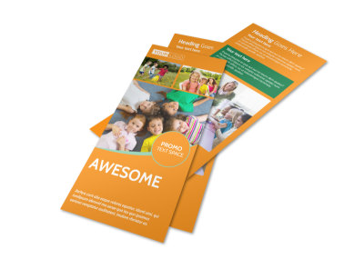 Kids Christian Child Care Flyer Template preview