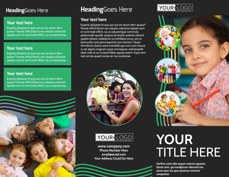 Amazing Kids Daycare Brochure Template