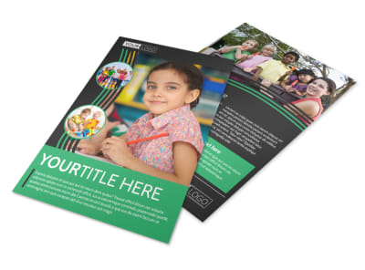 Amazing Kids Daycare Flyer Template preview