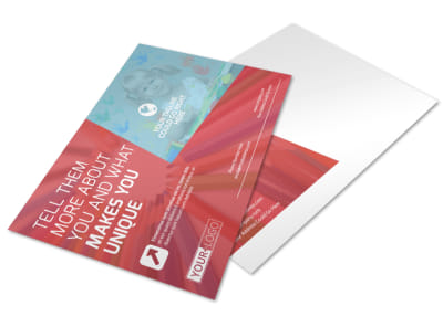 Early Preschool Childcare Postcard Template preview