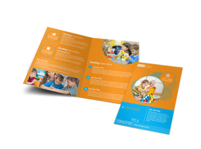Head Start Child Development Bi-Fold Brochure Template preview