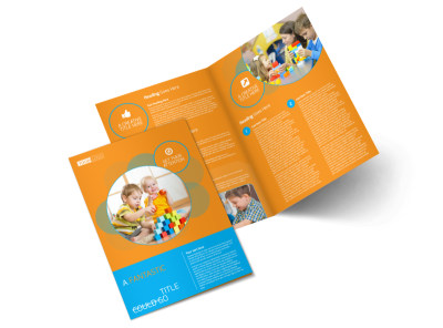 Head Start Child Development Bi-Fold Brochure Template preview