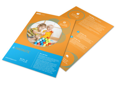 Head Start Child Development Flyer Template preview