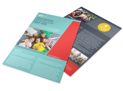 Community Children Center Flyer Template preview