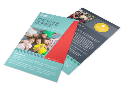 Community Children Center Flyer Template preview